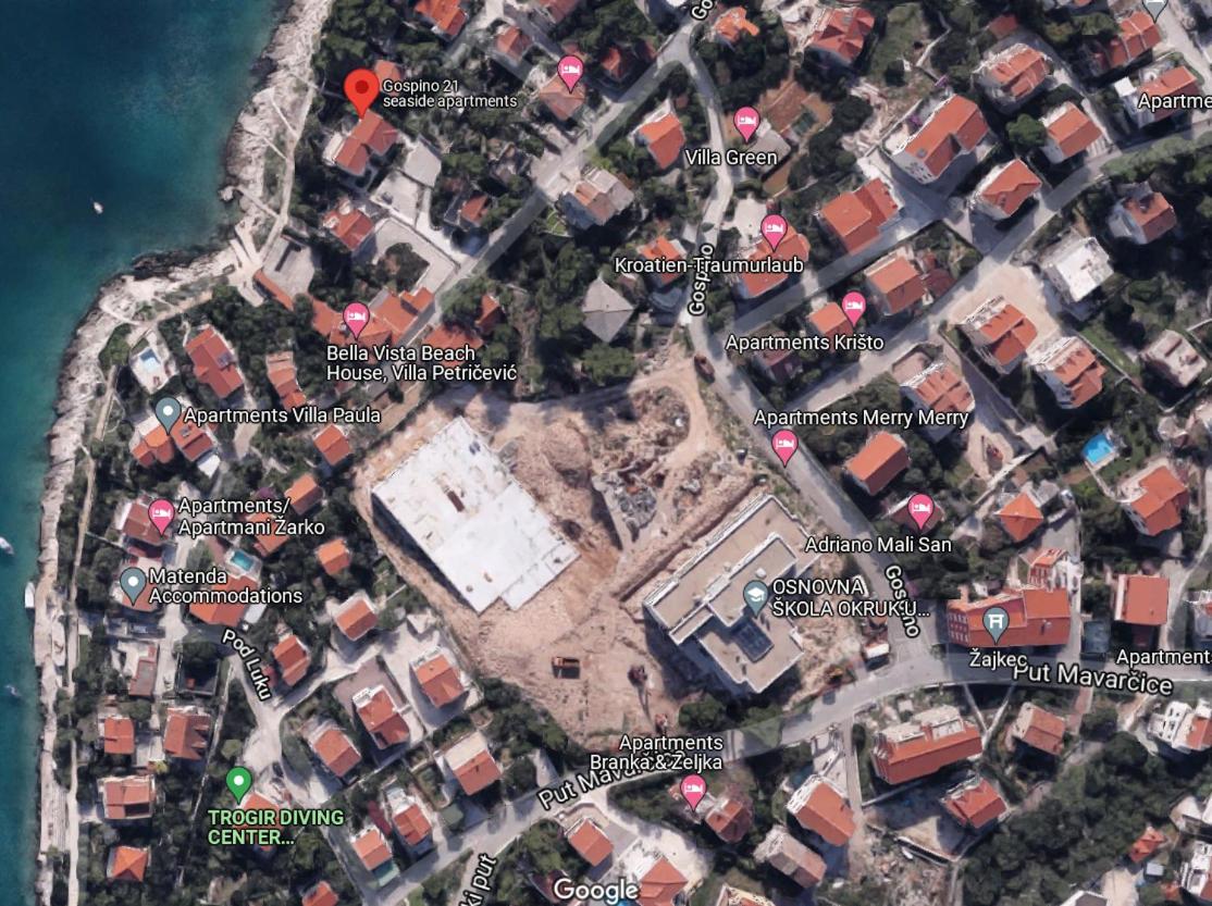 Seaside Apartments Трогир Экстерьер фото